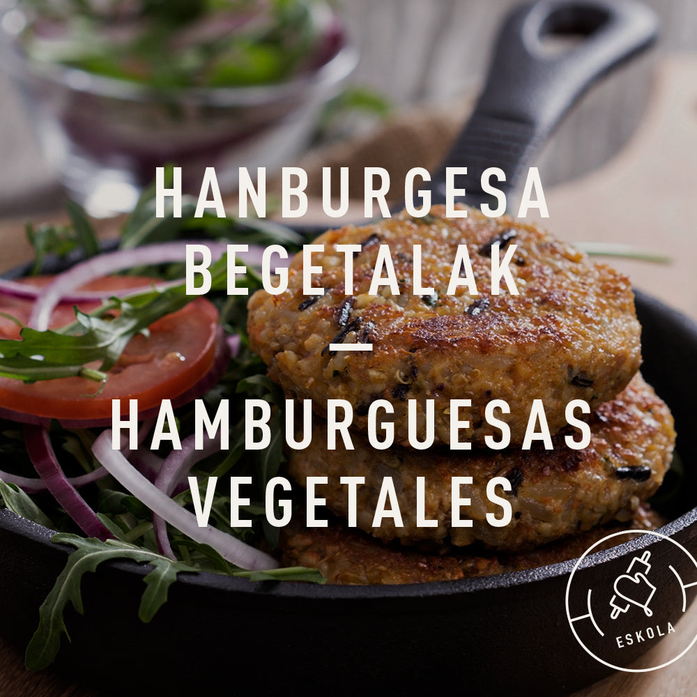 HAMBURGUESAS VEGETALES, jueves 19/10 de 18:00 a 20:00 h.