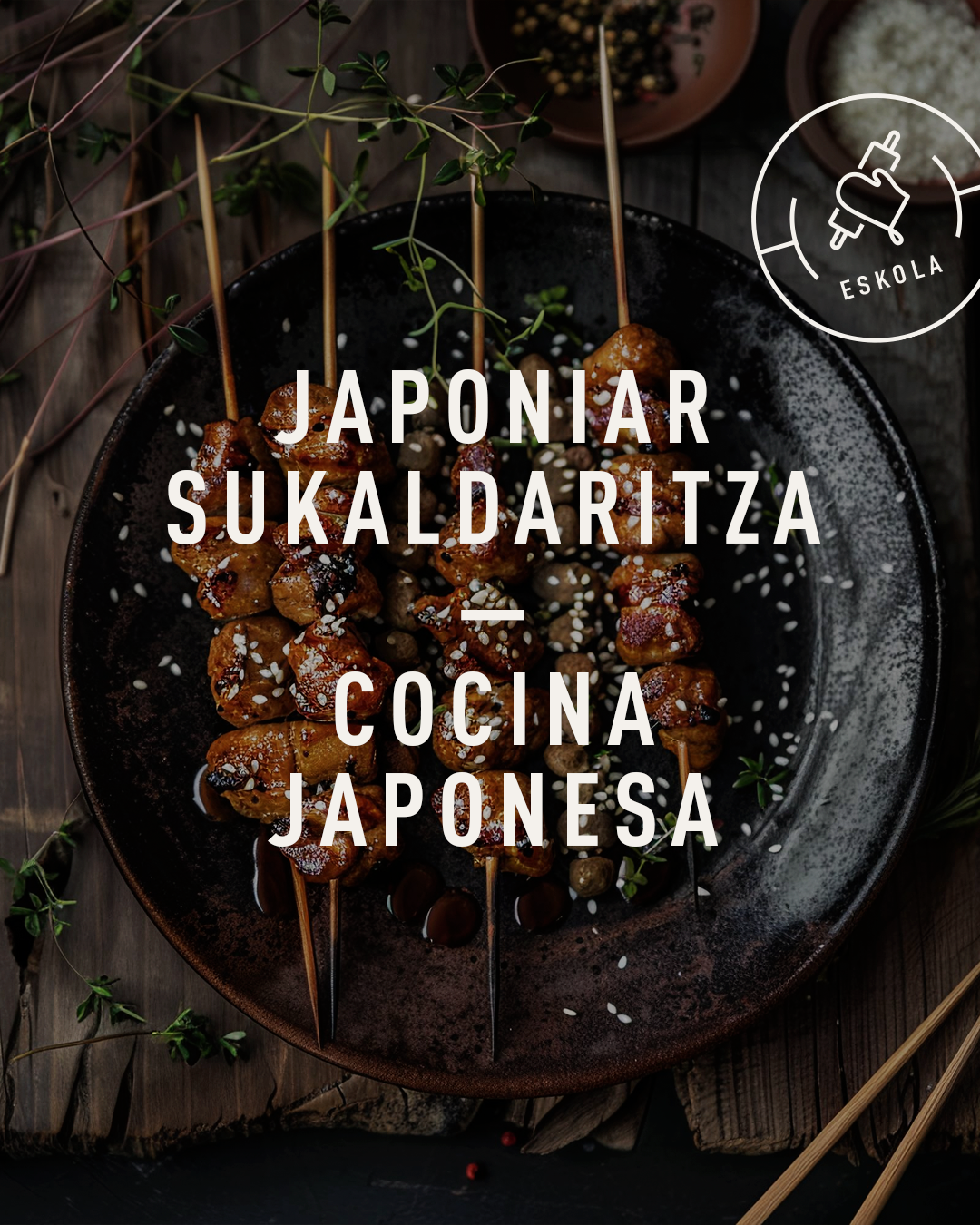 COCINA JAPONESA. Viernes 22/05. De 16:30 a 19:00.