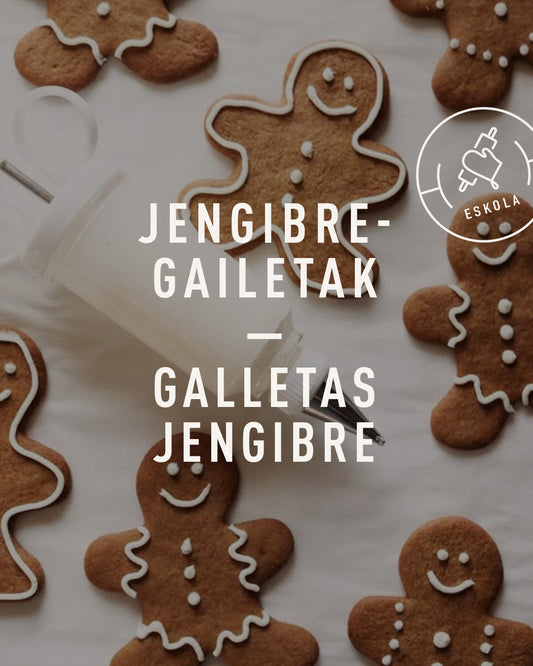 GALLETAS DE JENGIBRE con decoración + degustación. Sábado 13/12. De 11:00 a 12:30