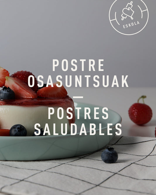 POSTRES SALUDABLES. Jueves 19/02. 18:00 - 20:00.