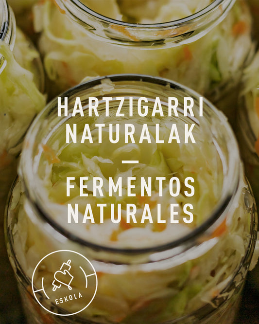 FERMENTOS NATURALES. Jueves 22/01. De 11:00 a 13:30.