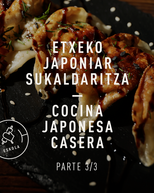COCINA CASERA JAPONESA - PARTE 3. Viernes 06/11. De 16:30 a 19:00.